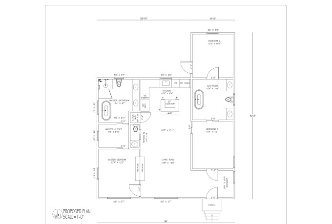 convert your hand sketch to PDF plan